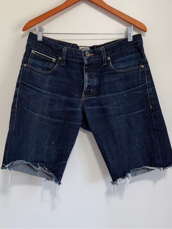 Naked & Famous Denim Other - NAKED & FAMOUS Slim Guy Left Hand Twill Selvedge Denim Shorts Cut Off Jean 32